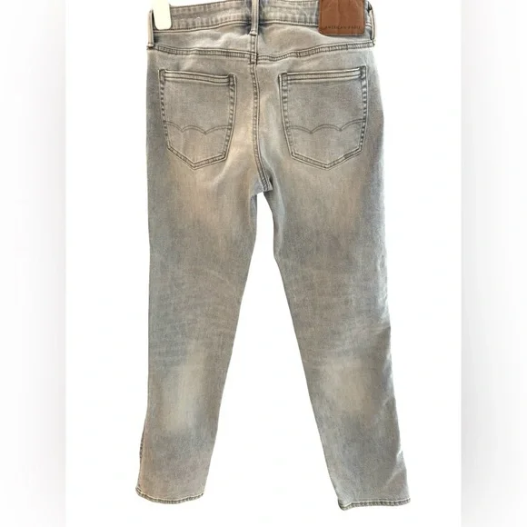 American Eagle Outfitters Original Straight Men's Faded Blue Slim Jeans - Picture 2 of 5